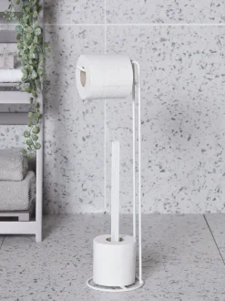 Toiletrolhouder van metalen draad