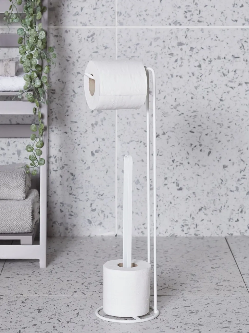 Toiletrolhouder van metalen draad