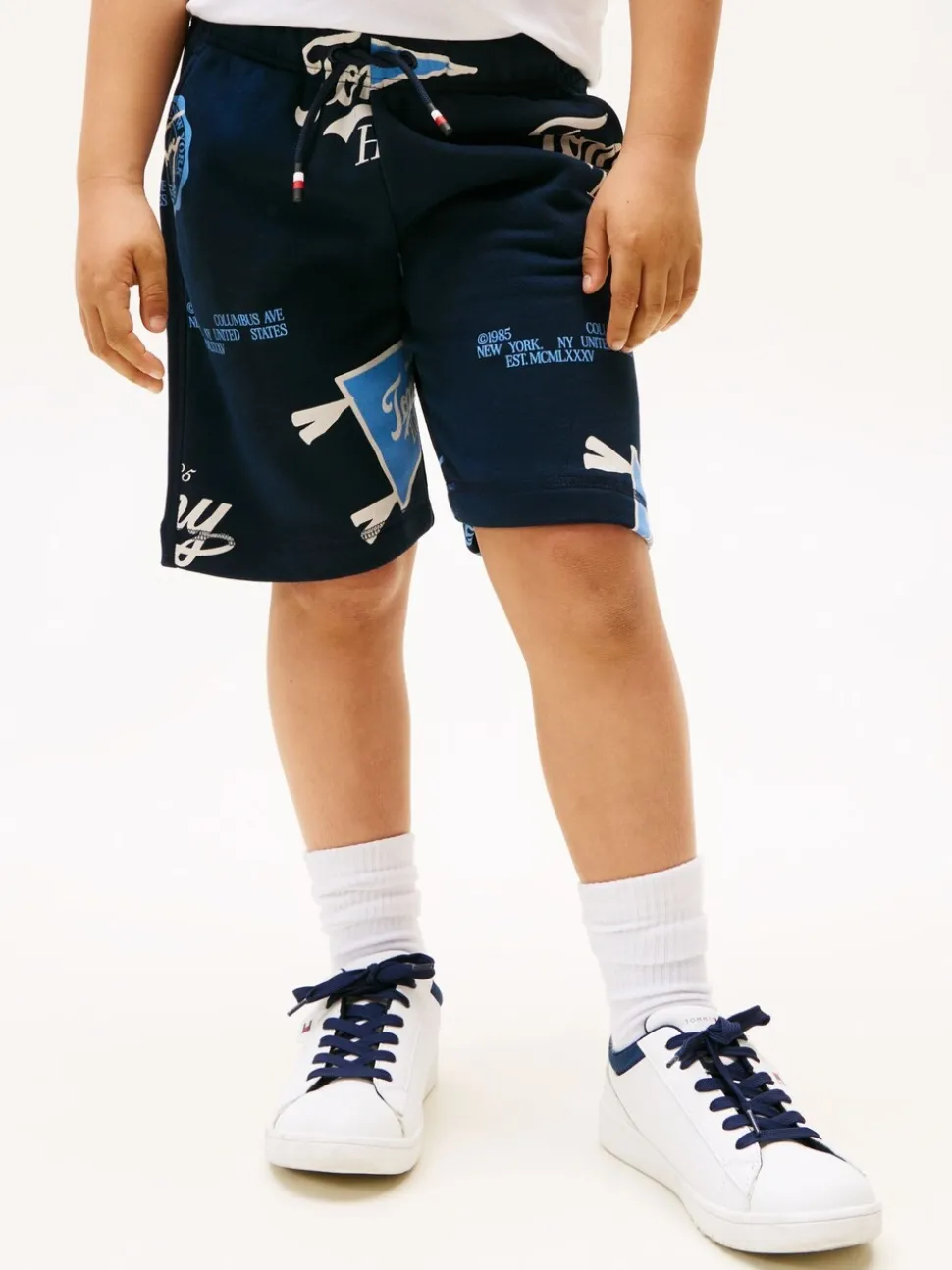 Tommy Hilfiger All-Over Logo Print Sweat Shorts