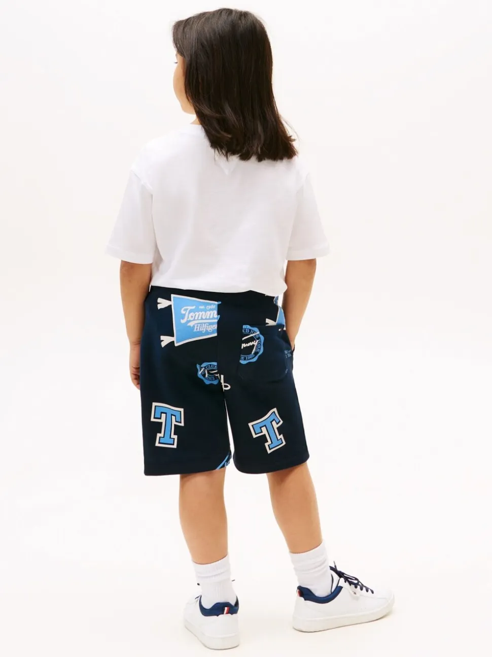 Tommy Hilfiger All-Over Logo Print Sweat Shorts