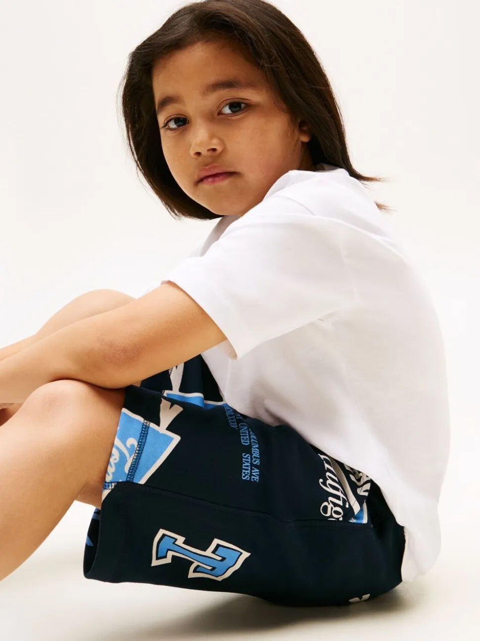 Tommy Hilfiger All-Over Logo Print Sweat Shorts