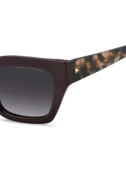 Tommy Hilfiger Cat Eye Sunglasses in Burgundy and Pink Havana