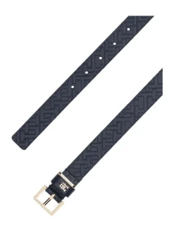 Tommy Hilfiger Leather Embossed Logo Belt