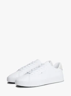 Tommy Hilfiger Logo Court Leather Trainers