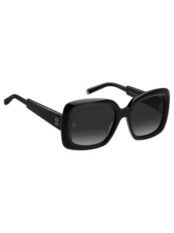 Tommy Hilfiger oversized zonnebril met vierkant montuur
