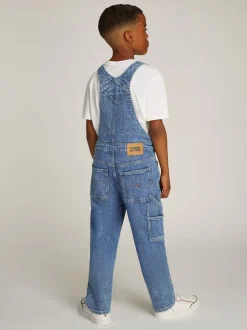 Tommy Hilfiger uniseks denim timmermans bretelbroeken