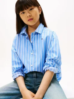 Tommy Hilfiger Varsity Relaxed Fit Stripe Poplin Shirt