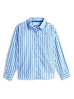 Tommy Hilfiger Varsity Relaxed Fit Stripe Poplin Shirt