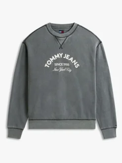 Tommy Jeans Arch Logo Appliqué Washed Sweatshirt