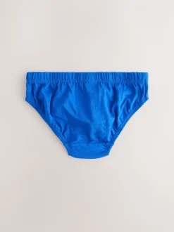 Tonaal blauw - 100% katoenen slip verpakking van 10 (1,5 - 16 jr)