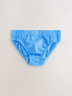 Tonaal blauw - 100% katoenen slip verpakking van 10 (1,5 - 16 jr)
