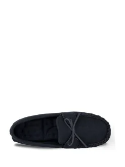 Totes Isotoner Mens Herringbone Lined Moccasin