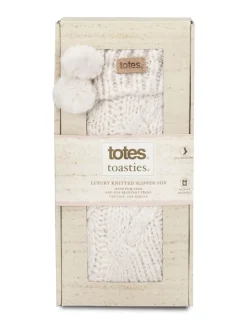 Totes Toasties Ladies Luxury Chunky Knit Slipper Socks