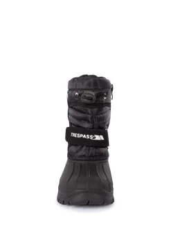 Trespass Unisex Kids Dodo Black Snow Boots