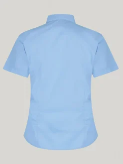 Trutex Blauw Slim fit Korte mouwen 2 Pack School overhemden