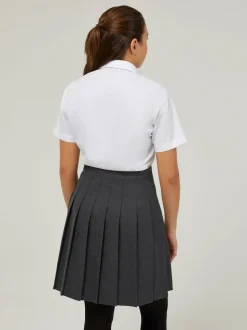 Trutex White Regular Fit Short Sleeve 2 Pack School Shirts