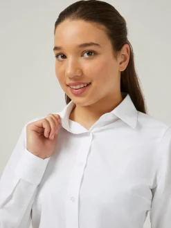 Trutex White Slim Fit Long Sleeve 3 Pack School Shirts