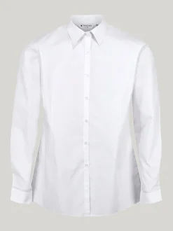 Trutex White Slim Fit Long Sleeve 3 Pack School Shirts