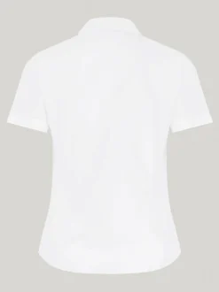 Trutex Witte Cubaanse Kraag Slim fit Korte mouwen 2 Pack School overhemden