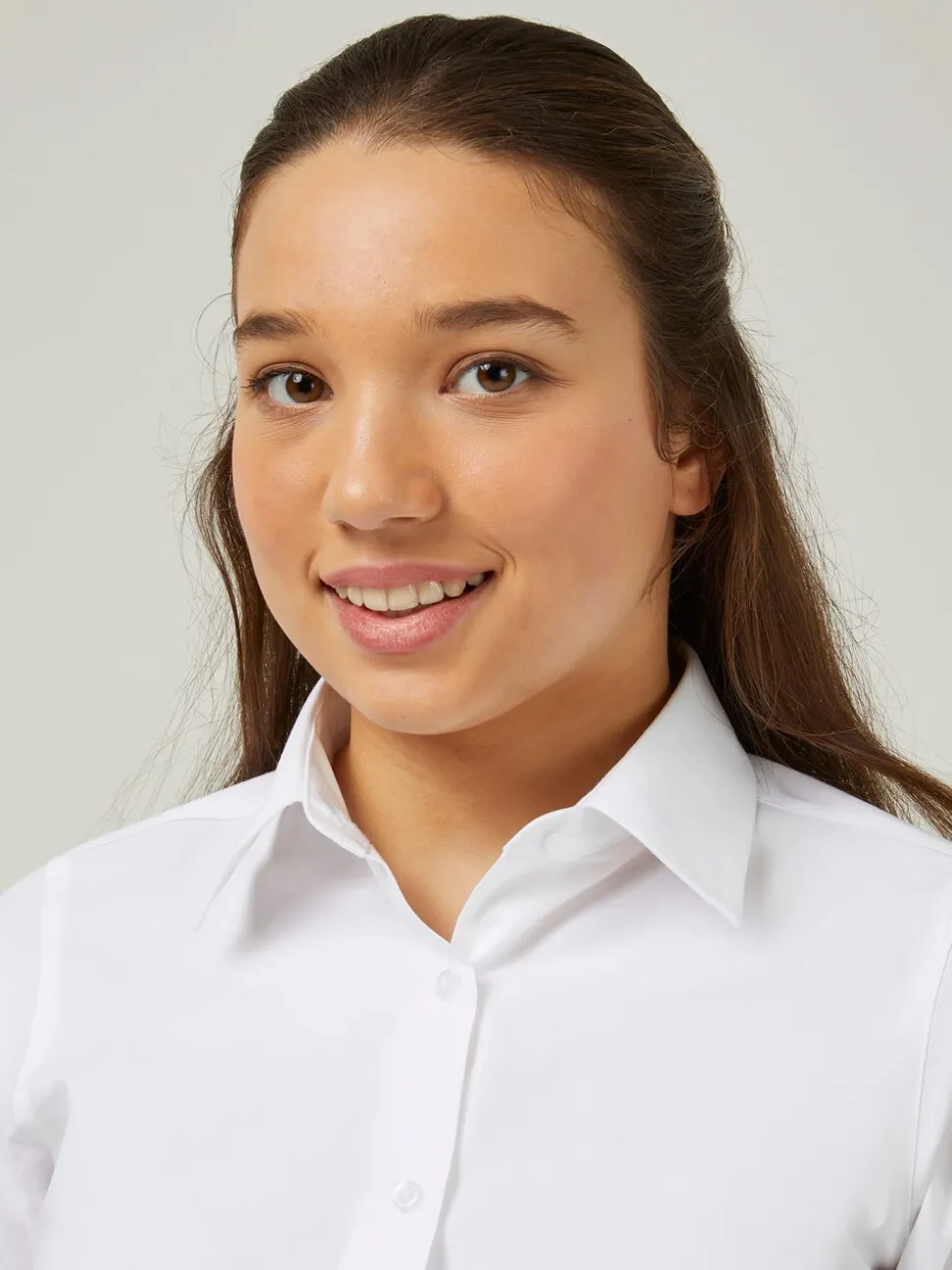 Trutex Witte Slim Fit Korte Mouwen 3 Pack School Overhemden