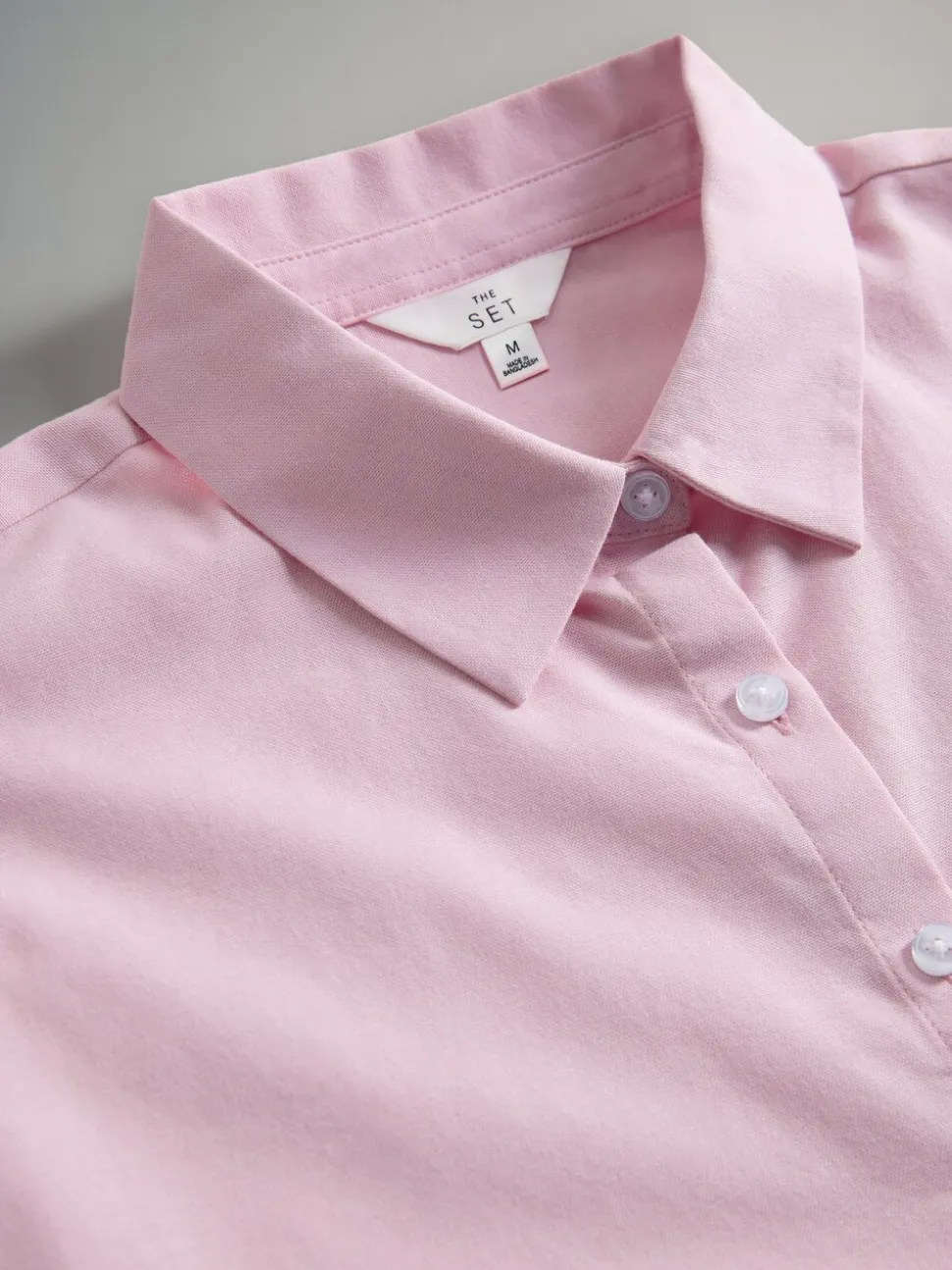 Vaalroze/Wit - The Set verpakking van 2 Oxford-overhemden