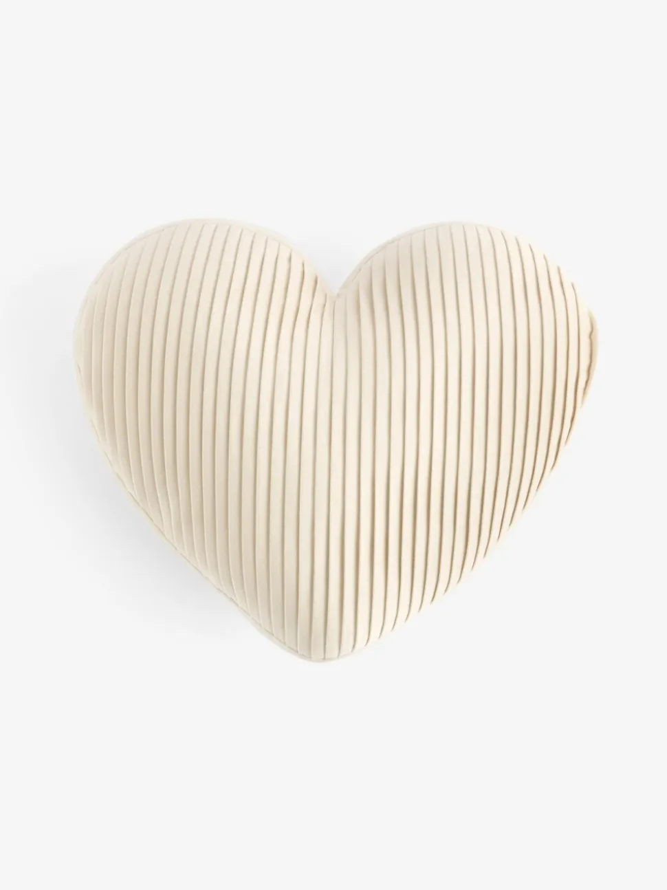 Valentines 3D Pleated Velvet Heart Cushion