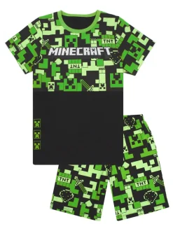 Vanilla Underground Boys Minecraft Short Sleeve Short Leg 100% Cotton Pyjamas Set