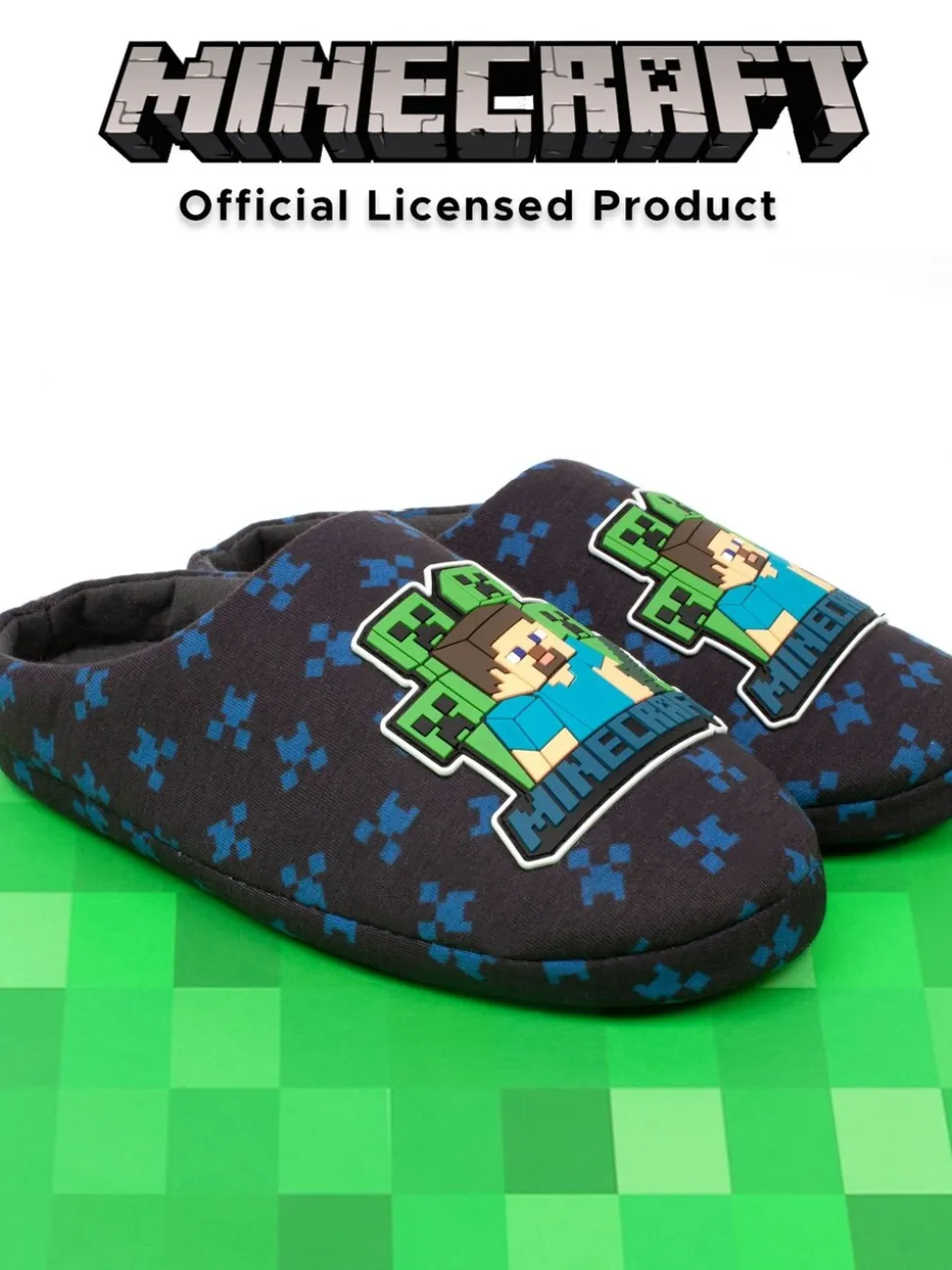 Vanilla Underground Boys Minecraft Slippers