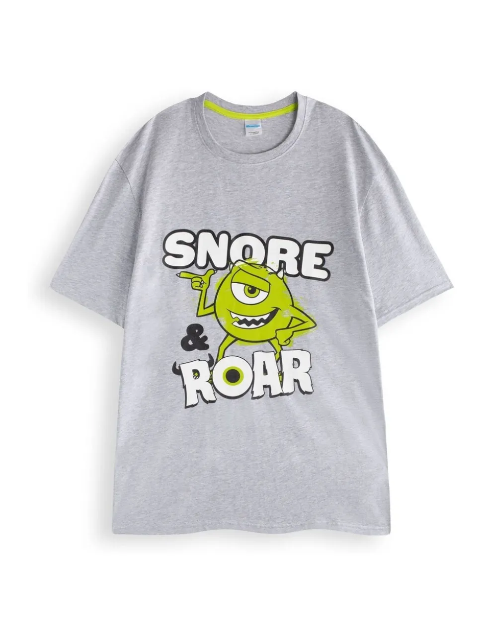 Vanilla Underground Disney Monsters Inc - Meerkleurige herenpyjamaset met korte mouwen en lange pijpen van 100% katoen