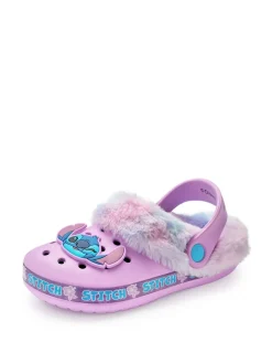 Vanilla Underground Disney Stitch klompen met voering van imitatiebont voor meisjes
