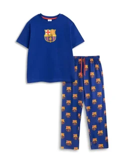 Vanilla Underground FC Barcelon Short Sleeve Long Leg Pyjamas Set