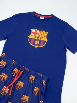Vanilla Underground FC Barcelon Short Sleeve Long Leg Pyjamas Set