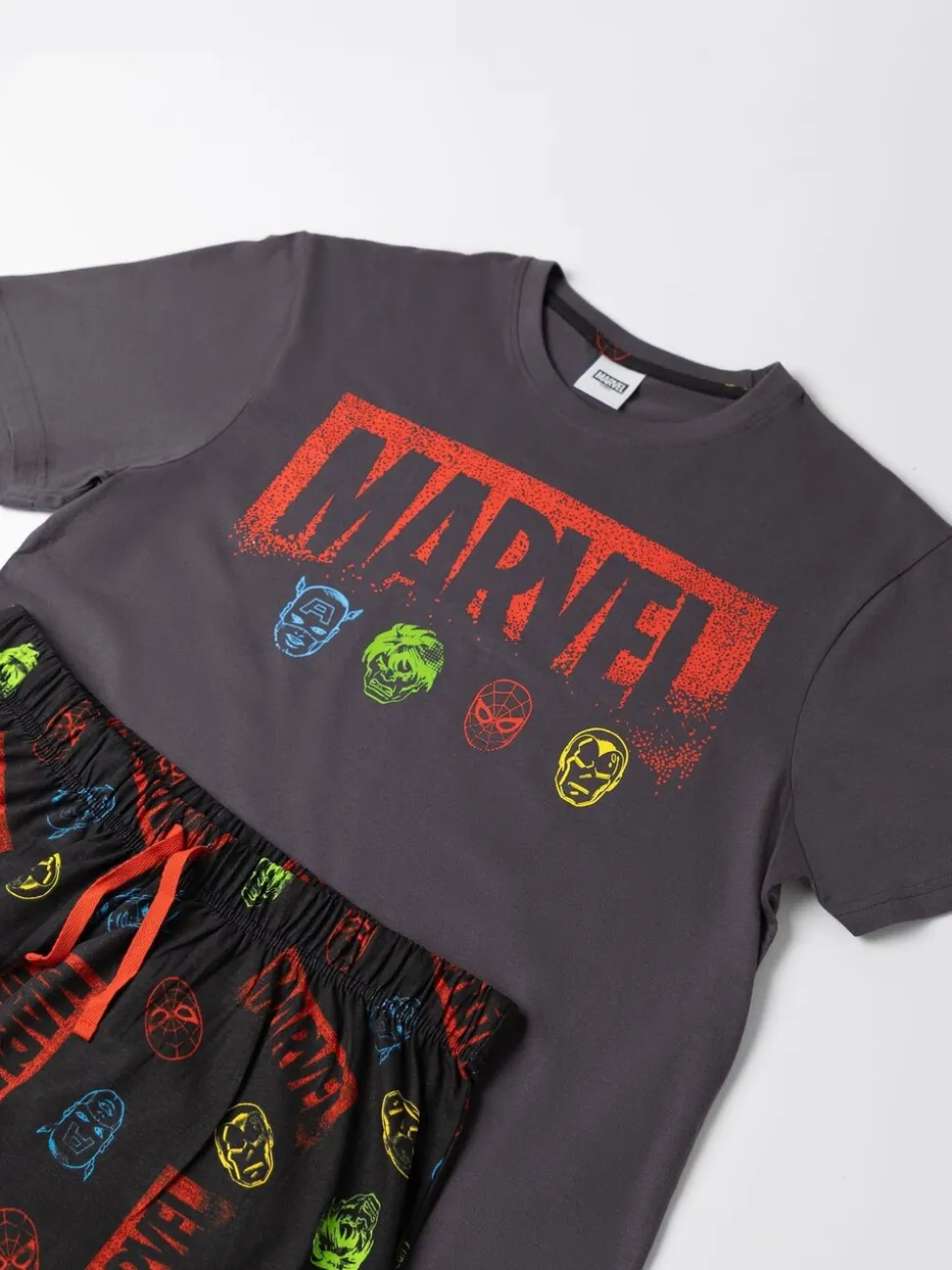 Vanilla Underground Marvel Avengers 100% Cotton Short Sleeve Long Leg Pyjamas Set