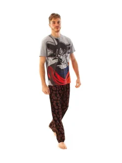 Vanilla Underground Mens Dragon Ball Z Goku Short Sleeve Long Leg Pyjamas Set