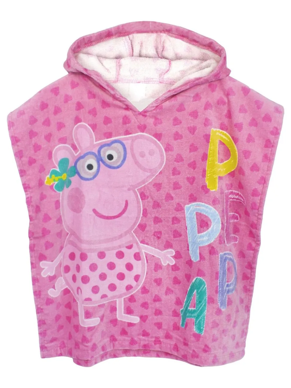 Vanilla Underground Peppa Pig badpak en ponchoset met handdoek voor meisjes.
