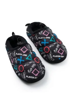 Vanilla Underground PlayStation Controller Symbols Slippers