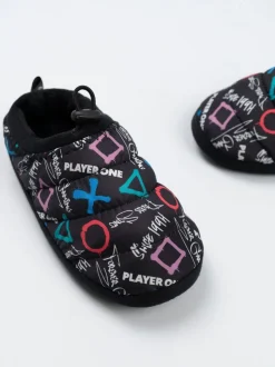 Vanilla Underground PlayStation Controller Symbols Slippers