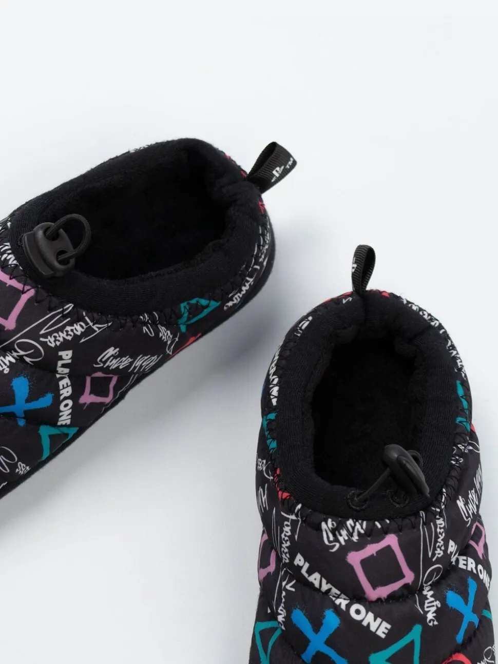 Vanilla Underground PlayStation Controller Symbols Slippers