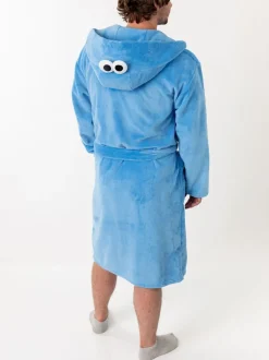 Vanilla Underground Sesame Street Cookie Monster Hooded Bath Robe