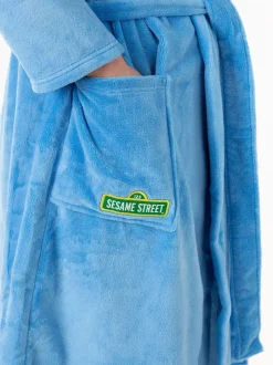 Vanilla Underground Sesame Street Cookie Monster Hooded Bath Robe