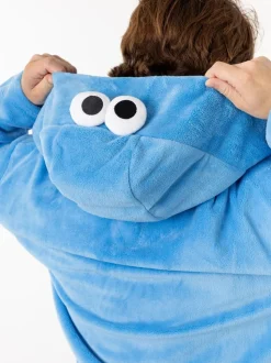 Vanilla Underground Sesame Street Cookie Monster Hooded Bath Robe