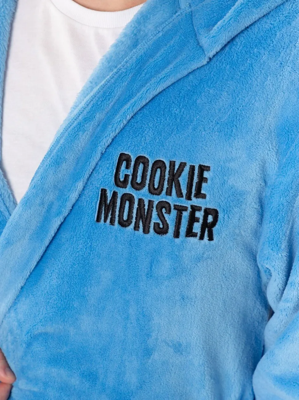 Vanilla Underground Sesame Street Cookie Monster Hooded Bath Robe