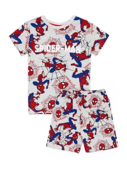 Vanilla Underground shortpyjama met licentieprint in grijs voor jongens