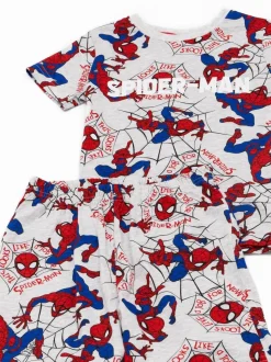 Vanilla Underground shortpyjama met licentieprint in grijs voor jongens