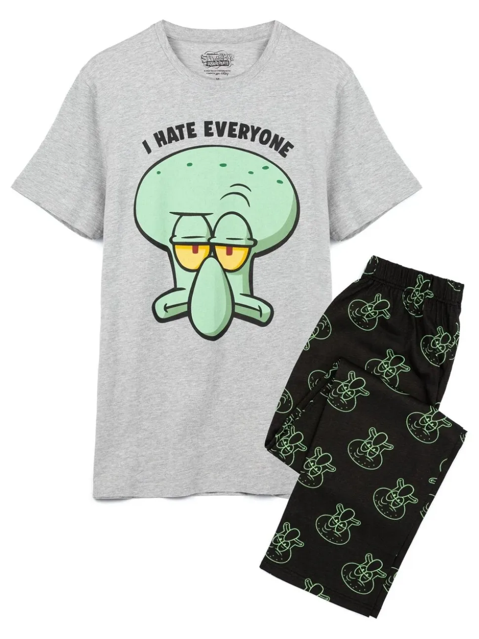 Vanilla Underground SpongeBob SquarePants pyjama met korte mouwen en lange pijpen voor heren met licentie