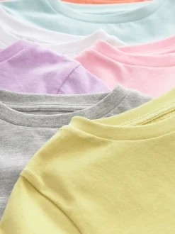 Verschillende effen pastelkleuren - T-shirts 7 Pack (3-16jr)