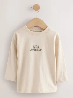 Verschillende mineraaltinten - Set van 5 T-shirts met lange mouwen (3 mnd-7 jr)