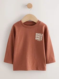 Verschillende mineraaltinten - Set van 5 T-shirts met lange mouwen (3 mnd-7 jr)