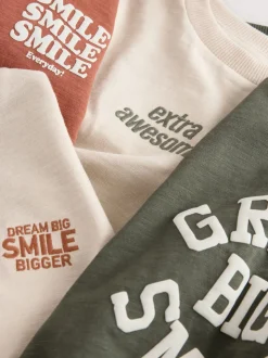 Verschillende mineraaltinten - Set van 5 T-shirts met lange mouwen (3 mnd-7 jr)