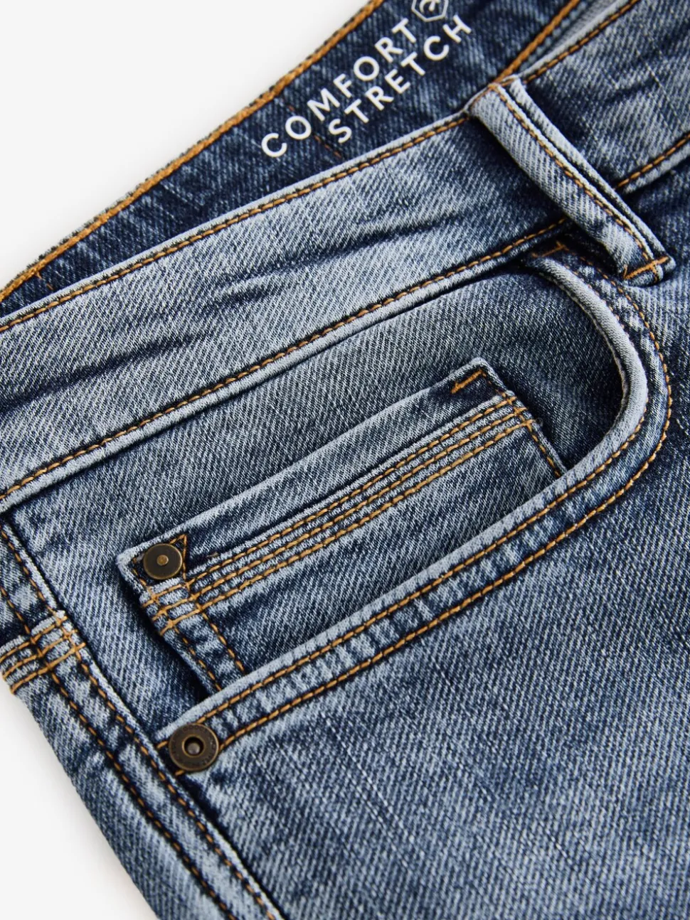 Vintage lichtblauw - Slim Fit - Comfortabele stretchjeans